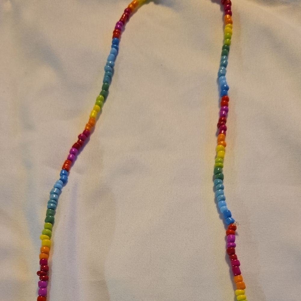 Vibrant Rainbow Beaded Jewelry Accessory
